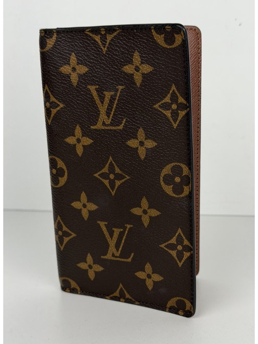 Louis Vuitton Pocket Agenda Cover Credit Card Slots Brown Canvas NFC